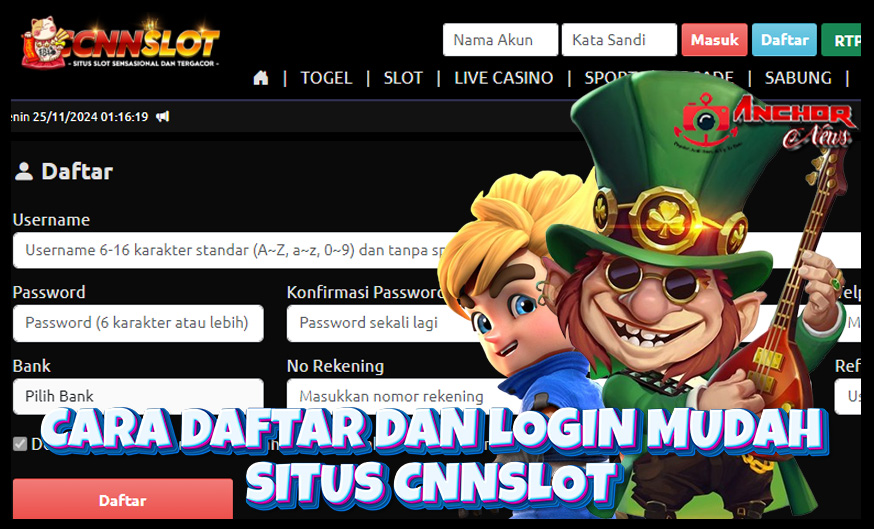 Cara Login Situs Slot Gacor CNNSlot dengan Link Alternatif