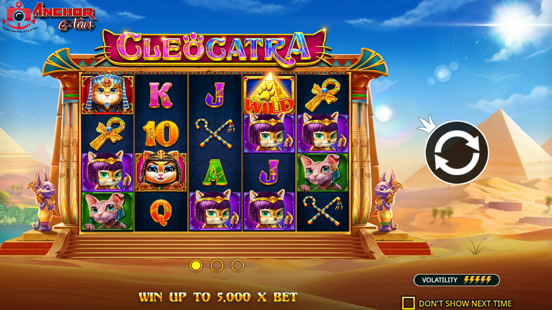 Cleocatra: Ratu Mesir Kuno Pembawa Keberuntungan di Slot