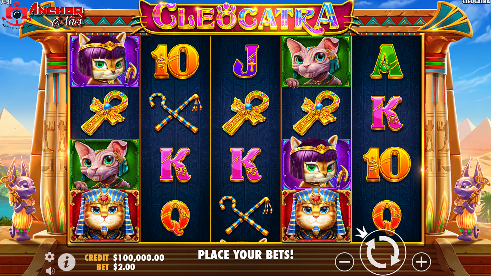 Cleocatra: Ratu Mesir Kuno Pembawa Keberuntungan di Slot