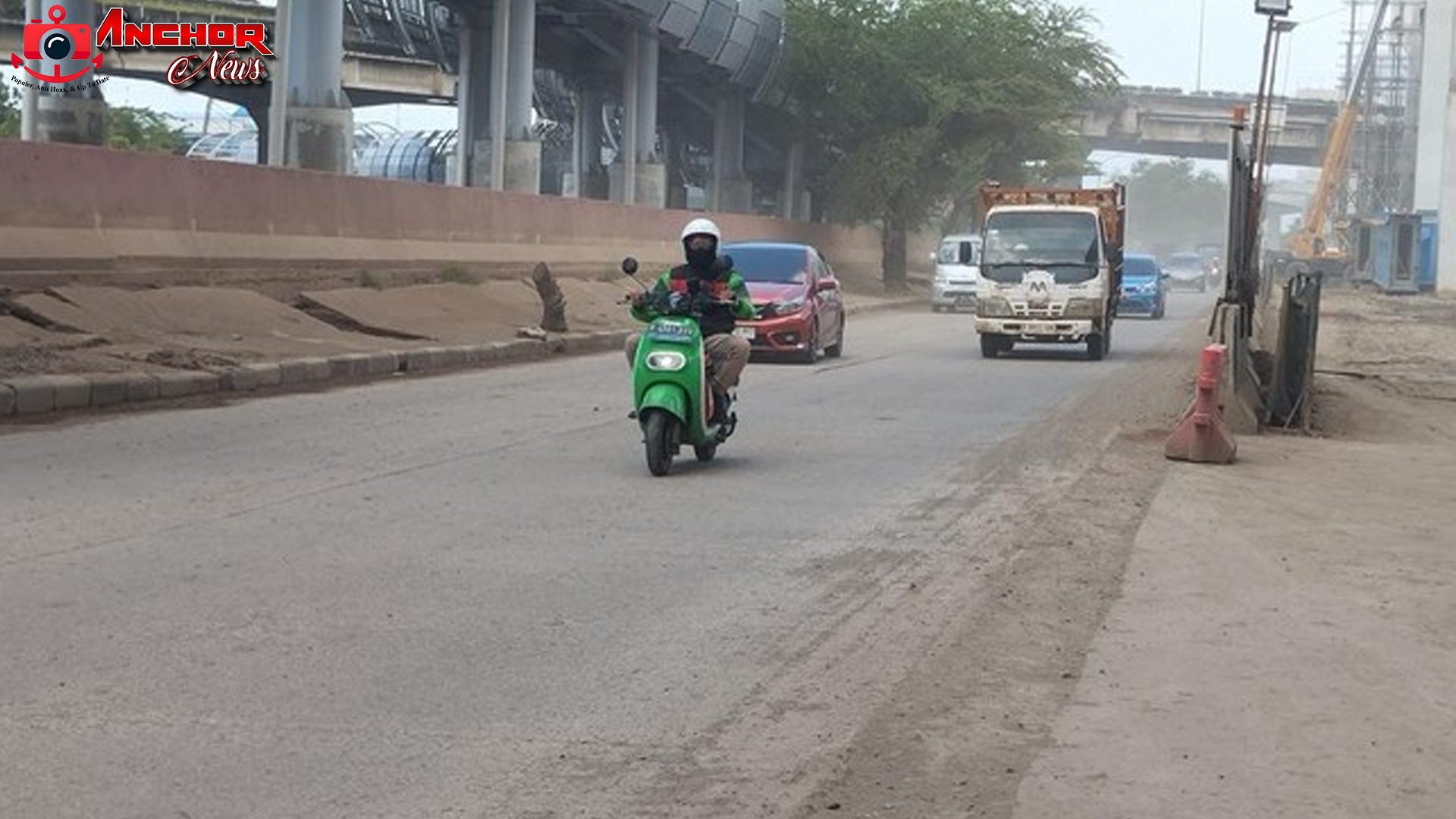 Polusi Debu Tol HBR, Pengguna Jalan RE Martadinata Terganggu