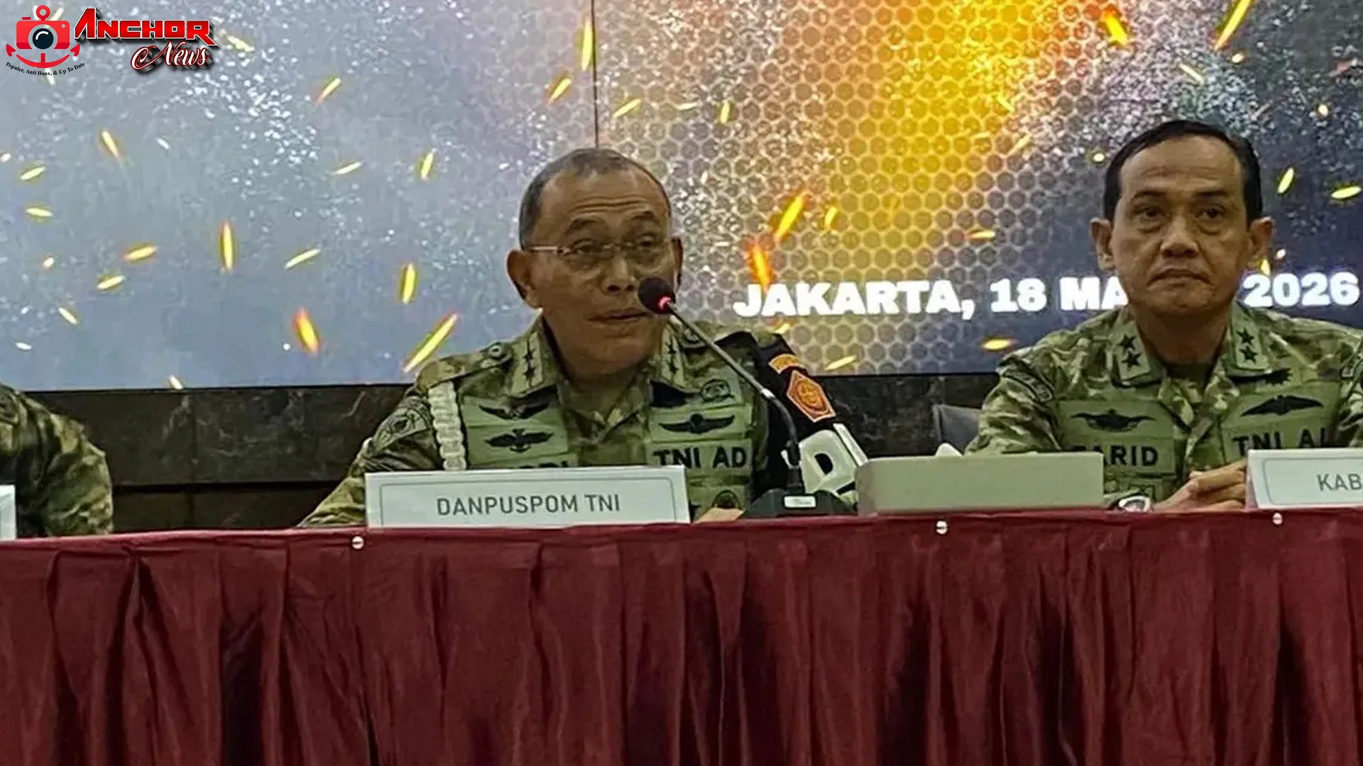 Puspom TNI Tangkap 3 Perwira Tersangka Super Insiden Air Keras