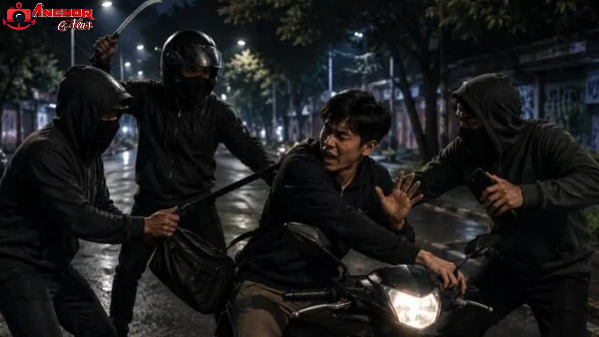 Petugas Polisi Melakukan Patroli di Wilayah Jakarta Barat Terkait Aksi Begal Jakbar